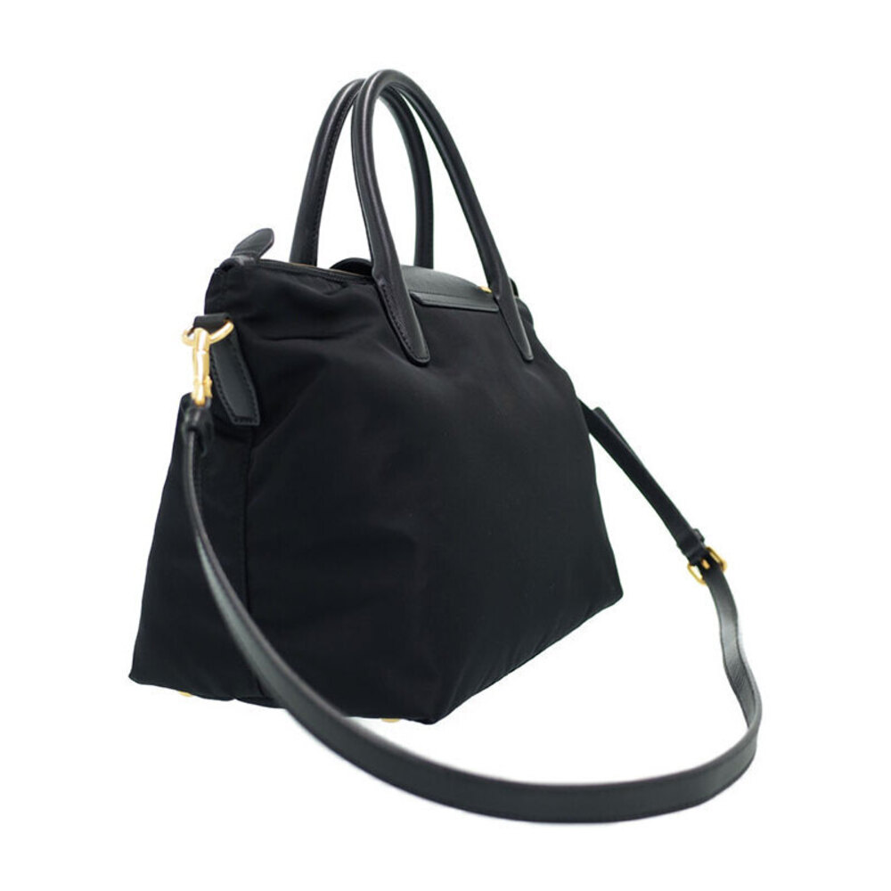 Prada Tessuto Saffiano Leather Tote Shoulder Bag black - Picture 2 of 9